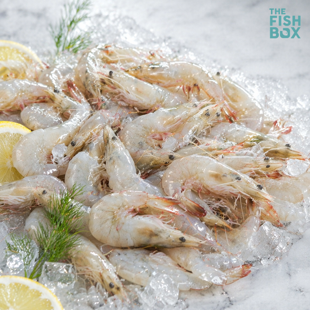 Sea White Prawns